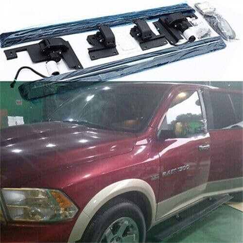 Marchepied électrique déployable avec pédale latérale en aluminium pour Dodge RAM 2011-2018