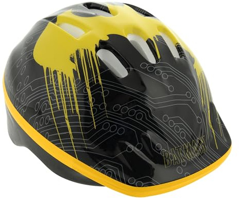 Batman M003212 Säkerhetshjälm för barn Storlek 48-52 cm, Svart