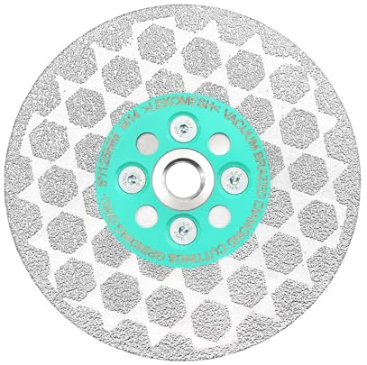 LEKOMESH Disque Diamant Carrelage 125mm - Lame de Scie Diamant Disque Carrelage Lame Diamantée à Tronçonner Marbre Granit Béton Porcelaine Céramique, Filetage M14
