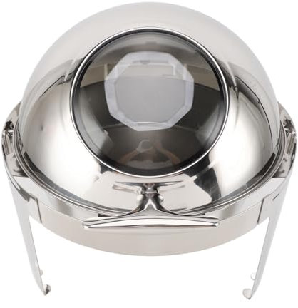 Wifehelper Chafing Dish-Set, Speisewärmer mit Sichtbarem Runden Deckel, Alkoholwärmer aus Edelstahl für die Küche (1 Pfanne in voller Größe)