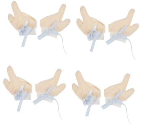 VICASKY 4paare Anti-saug-handschuhe Für Mädchen Fingerhandschuhe Verhinderung Von Daumenlutschen Und Fingerbeißen Atmungsaktiv Und Hautfreundlich Für Mädchen Im Alter Von Monaten