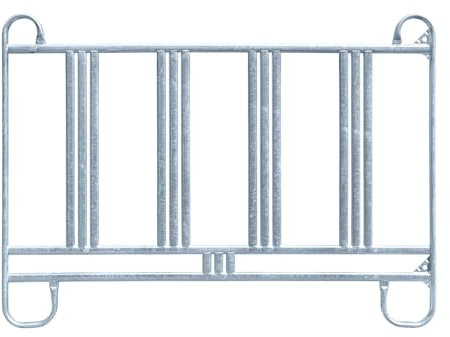 VOSS.farming Weidepanel, 2,40m Länge, 1,70m Höhe, Roundpen, mit Sicherheitsfressgitter, Stallabtrennung