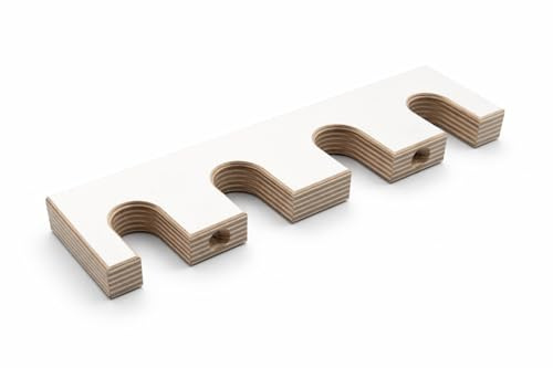 Clipboart® Skistöcke Wandhalterung aus Massivholz – Minimalistische Wandaufbewahrung für 1 oder 2 Paar Skistöcke – Platzsparend, langlebig & stilvoll – Made in Schreinerqualität