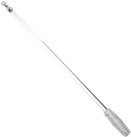 FUNOMOCYA Asta per Tende in Acrilico Impugnatura Comoda Design Scorrevole Tirare Tende Facilmente Asta Lunga Pratica