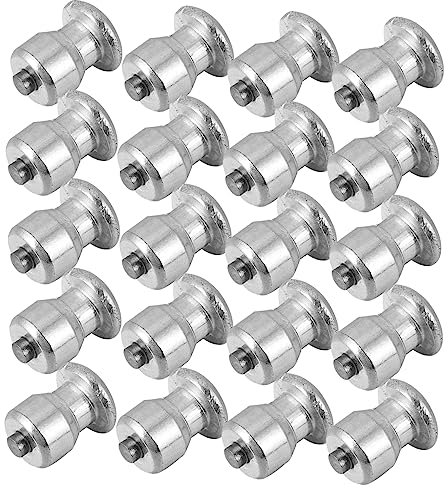 TOPBATHY 4 Sätze Anti-cleat-reifen Winterreifen Rutschfeste Autoschrauben Schneeradbolzen Reifenspikes Spikes Für Reifen Spikes Für Autoreifen Wolfram Stahl Material Silber 50 Stück * 4