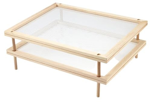 Pasta de secado de pasta - estante de secado de hierbas de madera, estante de secado de pasta de madera | Portable Stackable Polised Open Backs Net Backs, secador de alimentos Stand With Net para semi