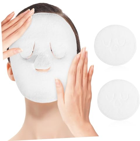 WRITWAA Asciugamano Viso in Pile di Corallo 2 Pezzi per Terapia Caldo e Freddo, Morbido e Spesso, per Uso Domestico e Scolastico