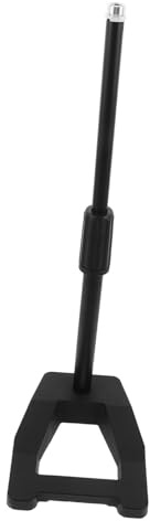 Toyvian Supporto per Microfono da Tavolo Regolabile Base Anti-vibrazioni in Metallo Pesante Supporto per Microfono da Scrivania Compatto per Home Studio Ufficio Podcast