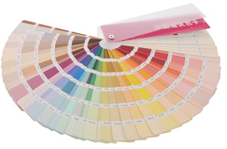 NUOBESTY Cartes D'échantillons De Peinture Carrées Standard, Papier Cartonné Et Plastique, Pour Projets Décoration Intérieure, 365 Couleurs Variées, Usage Professionnel Et Créatif