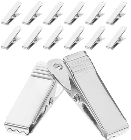 FIXOSHEE 40 Pezzi Morsetti a Coccodrillo in Metallo Mini Molla Morsetto per Filo Metallico per Test Elettrici Laboratorio Fai da Te e Organizzazione Cavi