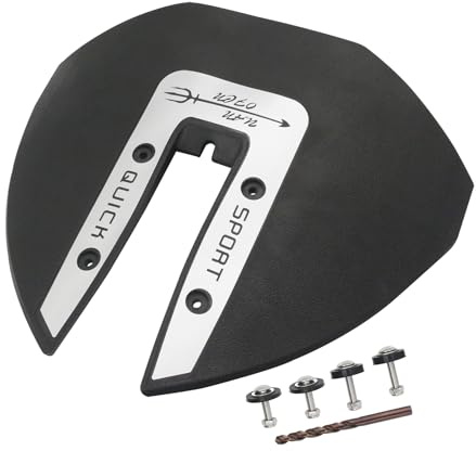 Sport 300 Hydrofoil Aussenborder Stabilisator für Z-Antrieb 40-300 PS | Bootszubehör für Boote, Whale Tail Design in Schwarz, für bessere Stabilität, Kontrolle und Gleitverhalten