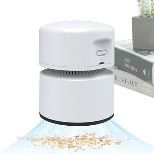 Mini aspirateur de table | aspirateur électrique 2 vitesses d'aspiration puissant | nettoyeur de table et de bureau - pour crumbs de poussière, nourriture, cheveux d'animaux, bureau, maison, école