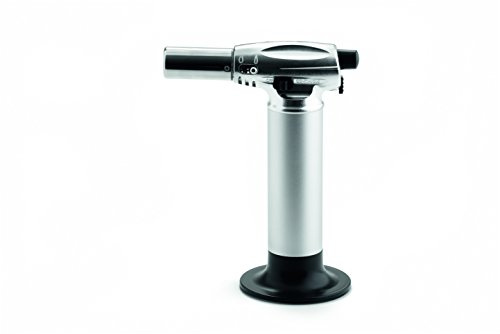 Weis 15338 Flambierbrenner, Edelstahl, Silber/schwarz, 10 x 5 x 18 cm