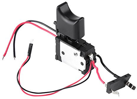 7.2V - 24V Controllo Velocità di Trapano Elettrico Commutatore a Foro Senza Fili con Inversione per Interruttore di Trigger per Trapano Avvitatore a Batteria al Litio con Piccola Luce