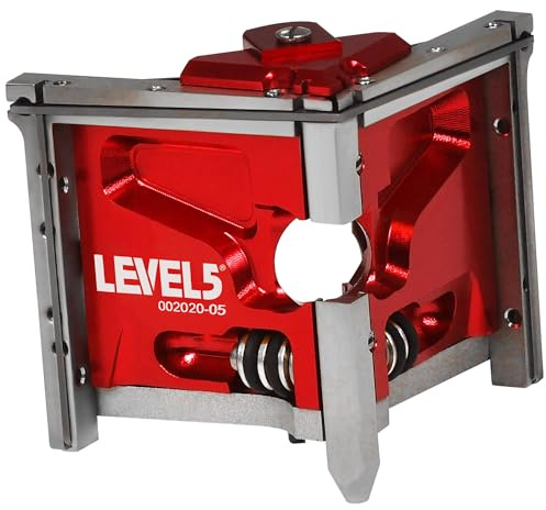 LEVEL5 2.5 Inch Corner Finisher/Angle Head | Professionally Finish Corner Joints | for Drywall Sheetrock Gyprock and Wallboard | High-Grade Steel and Aluminum Parts | 4-732
