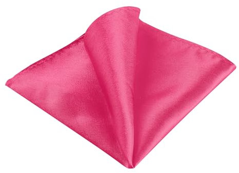 Allegra K Pañuelo De Bolsillo Color Sólido Para Banquete De Boda Para Hombre Fucsia Talla única