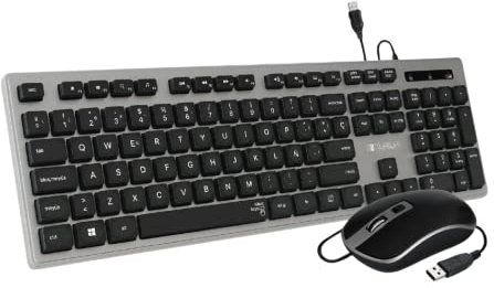 TECLADO + RATON CON CABLE SUBBLIM ERGO KEYS GREY