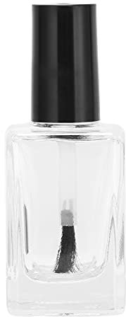 Transparent Nail Varnish Container with Cap Brush, 10ml