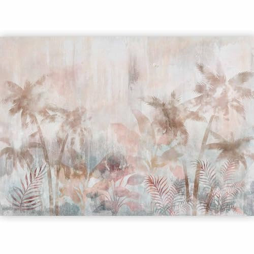 murando - Photo Wallpaper Jungle 350x256 cm / 138x97 - Non-Woven Premium Art Print Fleece Wall Mural Decoration Poster Picture Design Modern - Abstract Nature Like Painted Palm Tree b-A-10296-a-a