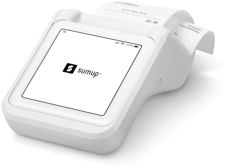 SumUp Solo + Printer Bundle - Credit Card Payment Card Reader. Full Touch-Screen Interface with Free SIM Card and Mobile Data (SumUp Solo + Printer)