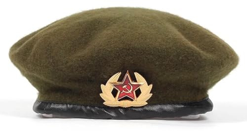 WOUND Schiebermütze Herren Baskenmütze Der Russischen Armee Für Männer Und Frauen, Nationalemblem, Baskenmütze, Hut Für Erwachsene, Verstellbare Mütze, Knochengarros