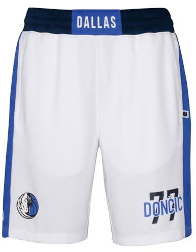 Outerstuff NBA Dallas Mavericks Luca Doncic #77 Shorts Hose Basketball K.O.T.C. Short weiß