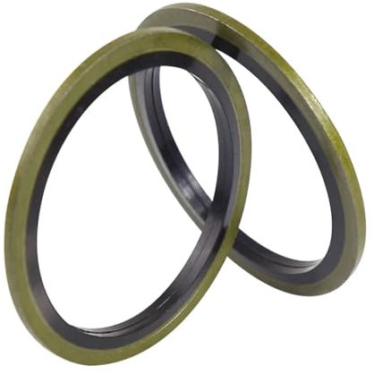 jiuxinyun 2/10 pezzi Rondella di tenuta M6 M8 M10 M12 M14 M16 M18 M20~M60 Rondella legata Metallo Gomma Tappo di scarico olio Guarnizione Anello di tenuta Assortimento Set(M22 (2pcs))