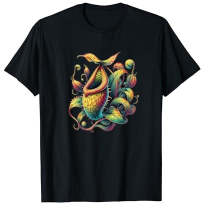 Vintage Nepenthes Brocca Tee Carnivora Plant Art Maglietta