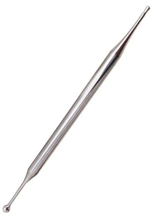 Edelstahl Akupunktur Massagestab Silber, Handlich für Gesicht | Glatte Oberfläche, Klein und Leicht, für Heimgebrauch und Professionellen Massagesalon