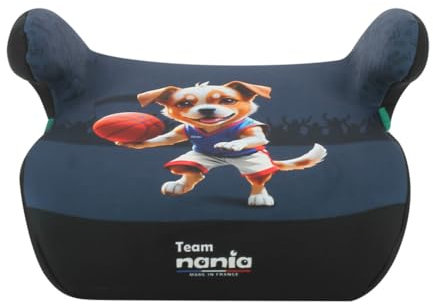 Nania ISOFIX - Elevador de coche infantil de 6 a 12 años (126-150cm) elevador de asiento de coche, compacto y ligero (< 1 kg) Instalación fácil con el sistema isofix (Alphix 4)