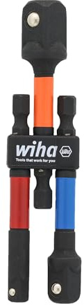 3Pc Color Coded 1/4 Socket Adapter 1/4 3/8 1/2