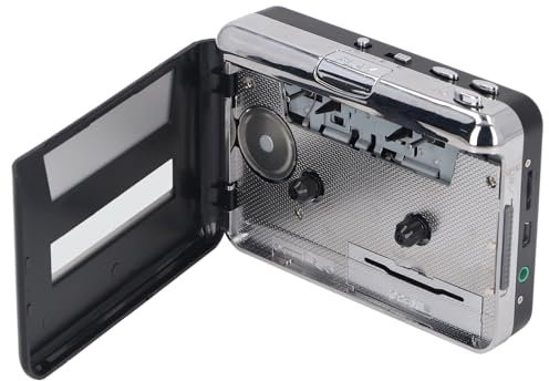Yechiry Kassettenrekorder, Tragbarer Kassettenrekorder, Audiokassette, Kassetten-zu-MP3-Konverter Konvertieren Sie Einen Kassettenrekorder mit Einem Tragbaren Fangen Sie Musik EIN