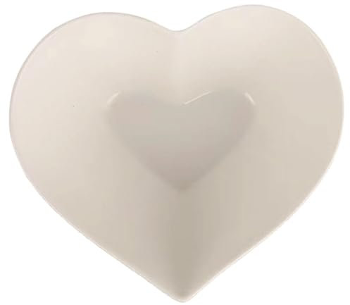 MAGICLULU Bol En Céramique En Forme De Cœur 6 Pouces Bol De Fruits Et Salade Style Européen Pour Cadeaux Romantiques Et Usage Quotidien