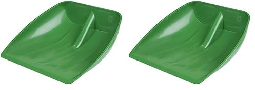 Kerbl 29665 Schnee-und Getreideschaufel, Kunststoff, ohne Stoßkante (Packung mit 2)