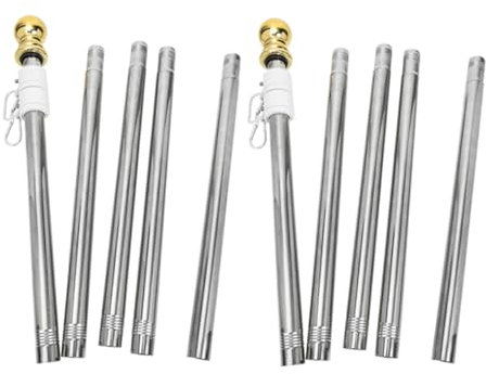 INOOMP 2piezas De Bandera De Acero Inoxidable Giratoria para Exterior Soporte para Bandera De Casa para Jardín para Porche