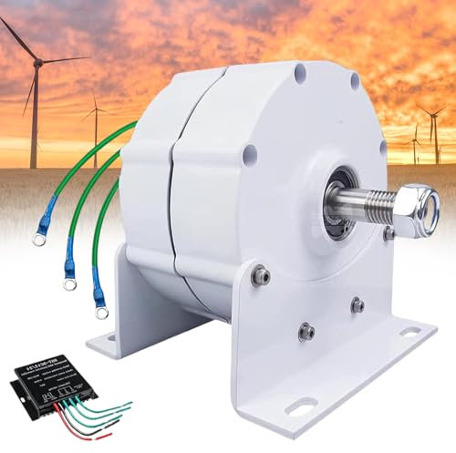 Giuggiolared Generador de imán Permanente, alternador eléctrico trifásico de CA de 10 000 W/12 000 W con rectificador para aerogeneradores Verticales u horizontales.,10000W-220V