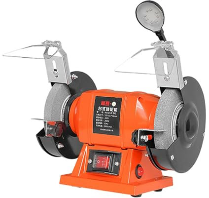 Baoblaze Doppelschleifmaschine, Tischschleifmaschine, Elektrowerkzeug, multifunktional, hohe Geschwindigkeit mit Licht, 2950 U/min, elektrische Poliermaschine