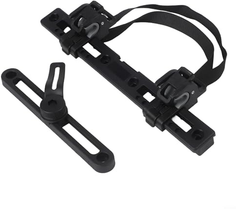 Gdfnmogo For Bike Pannier Hook Buckle Hardware Kit, PA66+GF Side Bag Mounting Bracket with Upper and Lower Adjustable Hooks, 7 Position