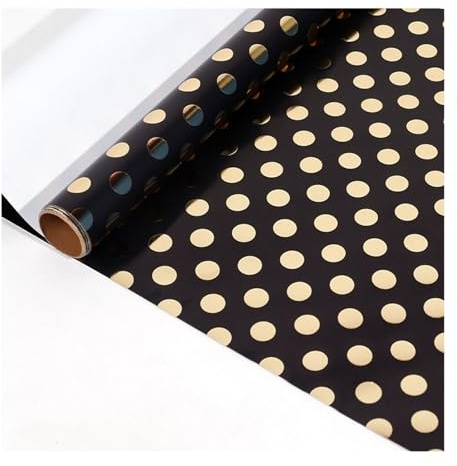 Geschenkpapier 17 x 120 Geschenkpapierrollen, Mehrzweck-Geschenkpapierrolle, Geburtstagsgeschenk, Verpackung, Abschlussfeier, Verlobung(Black B)