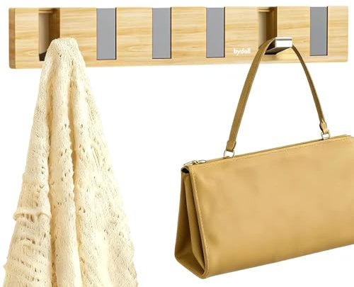 MUNTE 37 cm Percheros Pared, Ganchos Colgador Plegable Autoadhesivo