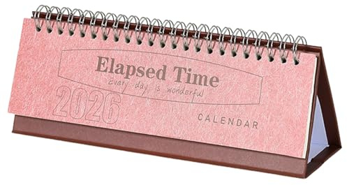Calendario de escritorio 2026 – Bloques grandes a rayas de papel grueso | Calendario planificador de 12 meses para escritorio, para planificar suministros de oficina en casa, aula, collage, dormitorio