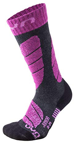 UYN S100045 SKI Socks Unisex Melange antracita/púrpura 26