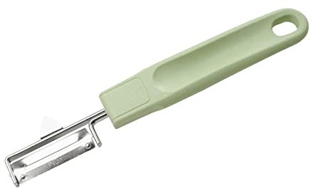 Fackelmann Ecolution Pendelschäler – Schäler aus rostfreiem Edelstahl, Holzfasern und Bio-Kunststoff – 19,5 cm x 3 cm großer Gemüseschäler in Mintgrün