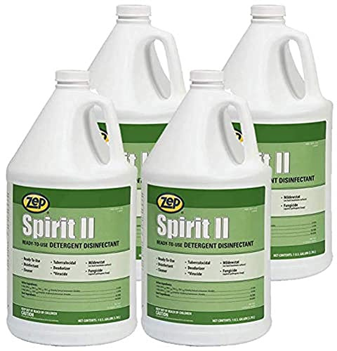 Zep, ZPE67923CT, Spirit II Detergent Disinfectant, 4 / Carton, Multi, 128 Fl Oz (Pack of 4)
