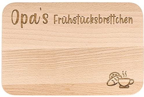 Spruchreif · Frühstücksbrettchen mit Gravur für den Opa · Brotzeitbrett mit Gravur · Geschenk für Großeltern · Geschenkidee für Opa