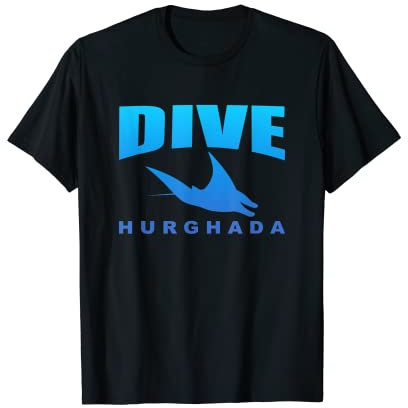Tauchen Sie Hurghada, Tauchen in Hurghada mit Mantas (blau) T-Shirt