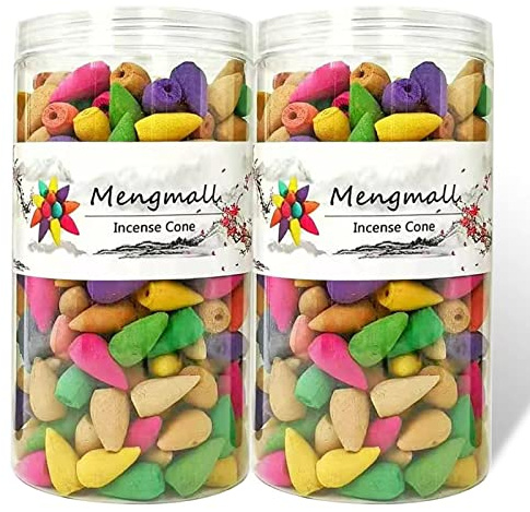 600 pcs Backflow Incense Cones for Waterfall Natural Scents for Incense Waterfall Burner
