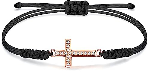 JENDEAR SHINE Seil Armband für Damen Mädchen, Handgeflochtene Kette mit Zirkonia-Charm, Muttertag, Geburtstag, Abschlussfeier, Freundschaftsschmuck, Geschenk