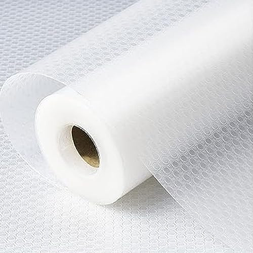 HOMESHOPA Drawer Liners, 1Pk EVA Non-Slip Kitchen Shelf Liner, Non-Adhesive Waterproof Washable Cupboard Cabinet Pantry Liners, Refrigerator Mat Bathroom Shelves Sink Protector, Transparent