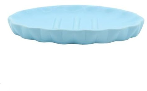 OISE ART STORE Trade Shop - Piatto Piattino Porta Sapone Saponetta Accessori Arredo Bagno Azzurro Decorata 79944 -